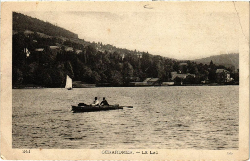 Carte postale ancienne Gerardmer le lac à Gérardmer