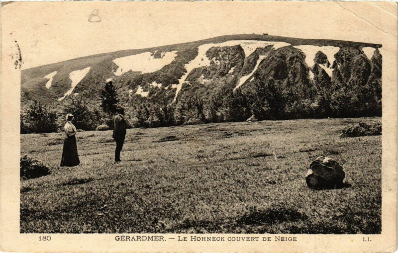 Carte postale ancienne Gerardmer Le Hohneck couvert de Neige à Gérardmer