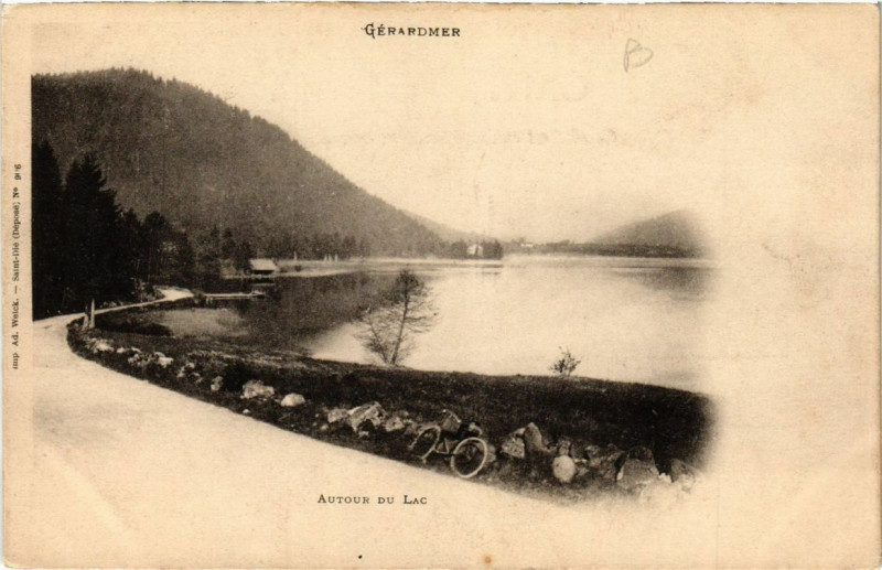 Carte postale ancienne Gerardmer Autour du Lac à Gérardmer