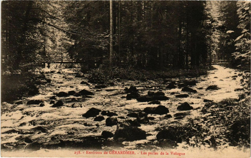 Carte postale ancienne Environs de Gerardmer Les perles de la Vologne à Gérardmer