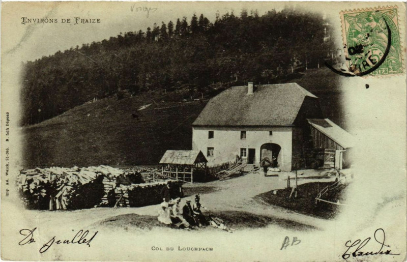Carte postale ancienne Col du Louschpach