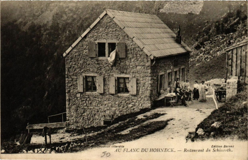 Carte postale ancienne Au Flanc Du Hohneck Restaurant du Schissroth