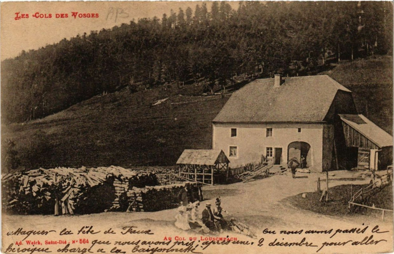 Carte postale ancienne Au Col de Louschpach