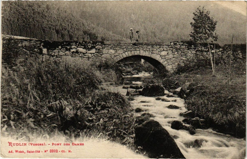 Carte postale ancienne Rudlin Pont des Dames