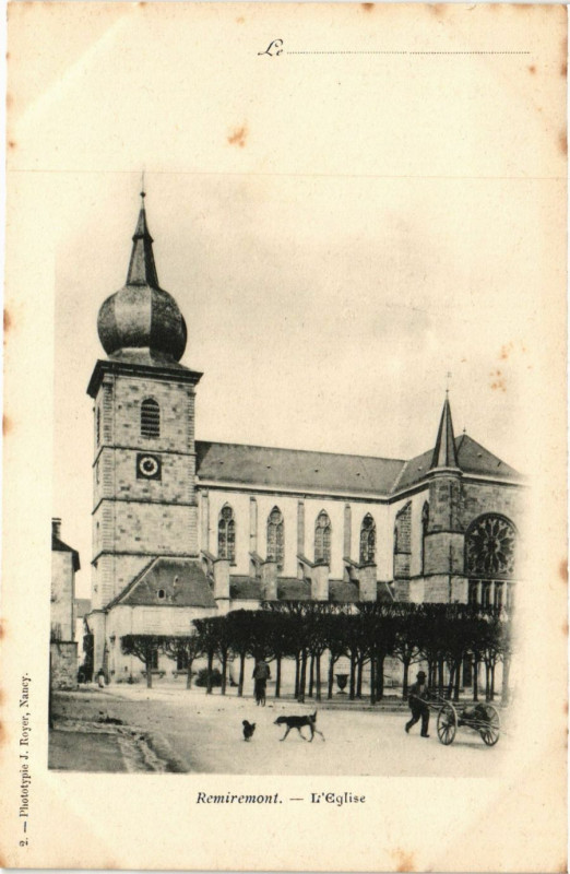 Carte postale ancienne Remiremont L'Eglise à Remiremont