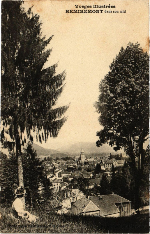 Carte postale ancienne Remiremont dans son nid à Remiremont