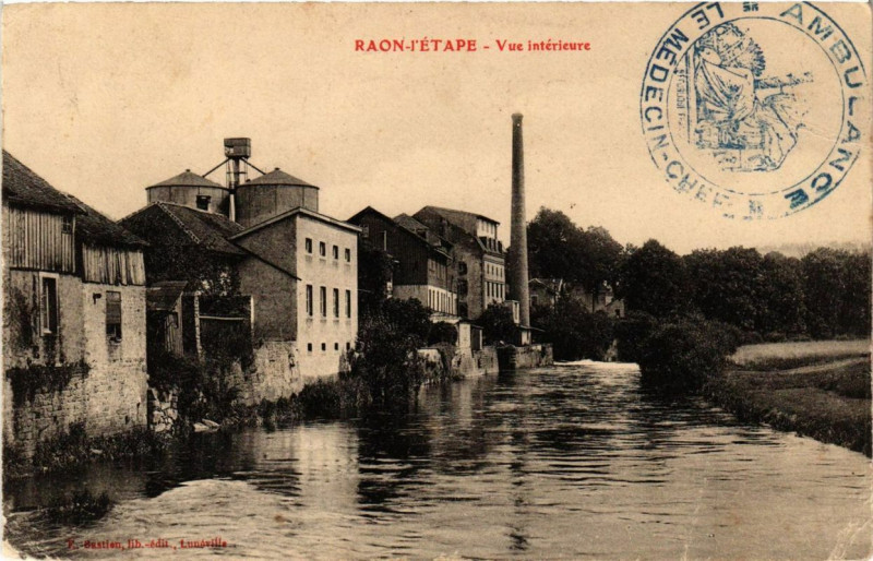Carte postale ancienne Raon-l'Etape Vue interieure à Raon-l'Étape