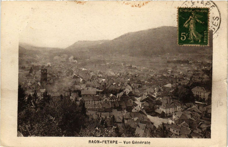 Carte postale ancienne Raon-l'Etape Vue générale à Raon-l'Étape