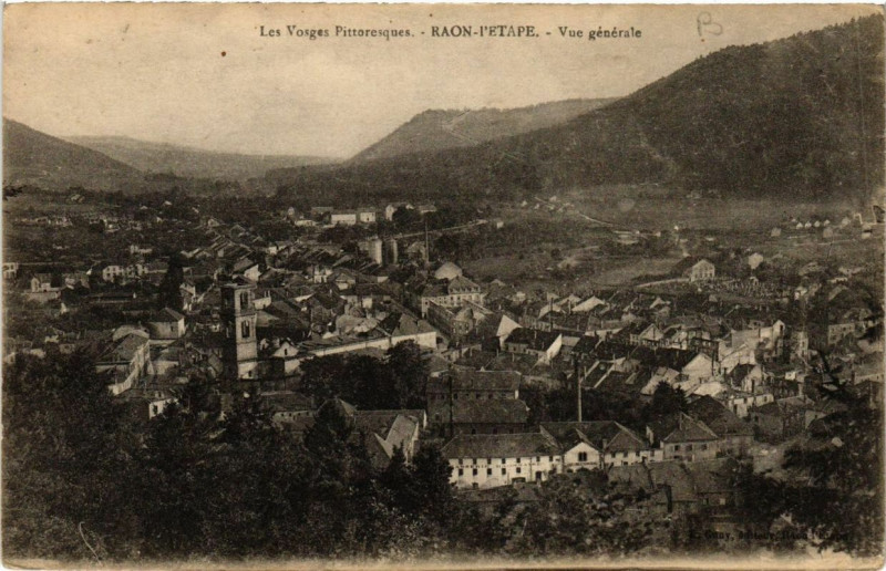 Carte postale ancienne Raon-l'Etape vue générale à Raon-l'Étape