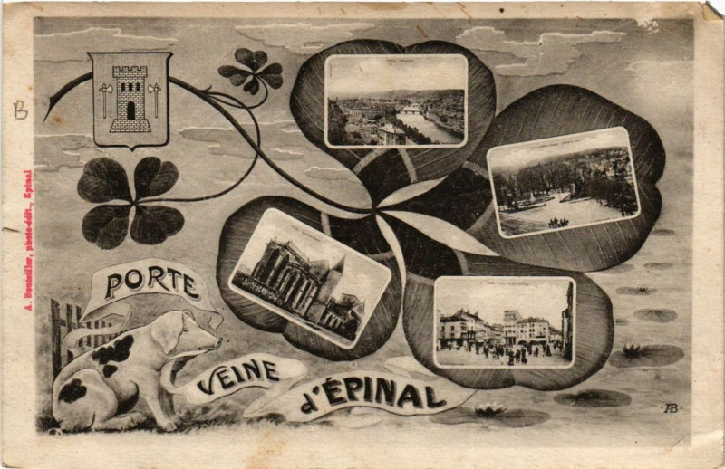 Carte postale ancienne Porte veine d'Epinal