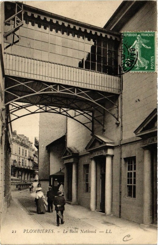 Carte postale ancienne Plombieres Le Bain Nationale