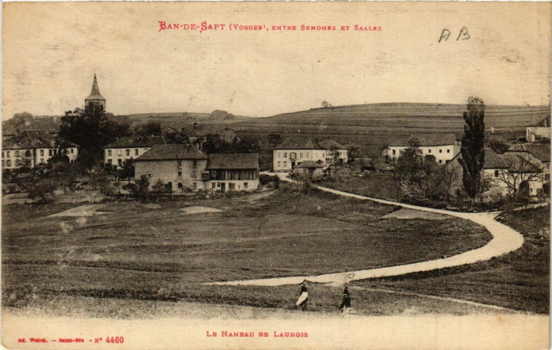 Carte postale ancienne Le Ban-de-Sapt Le Hameau de Launois à Ban-de-Sapt