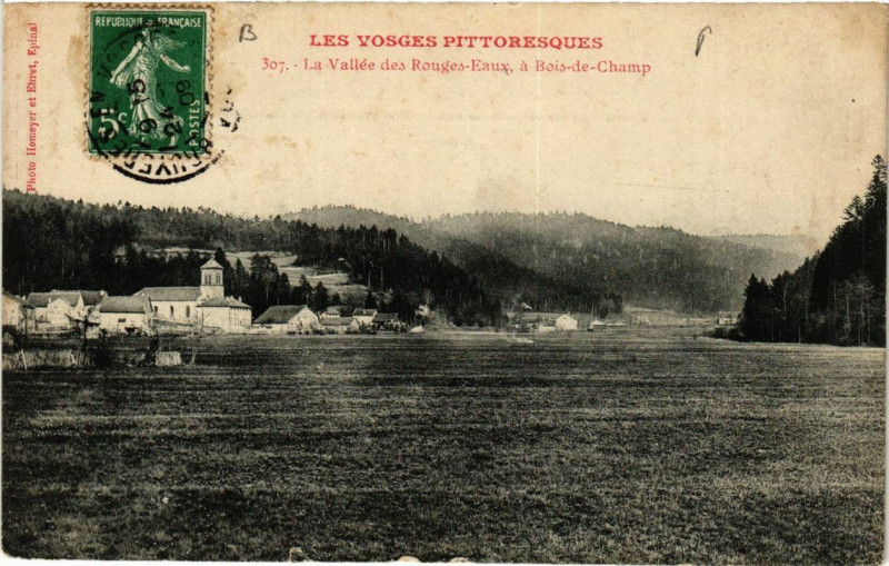 Carte postale ancienne La Valléee des Rouges-Eaux a Bois-de-Champ à Bois-de-Champ