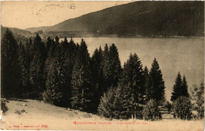 Carte postale ancienne Gerardmer Une patie du Lac à Gérardmer