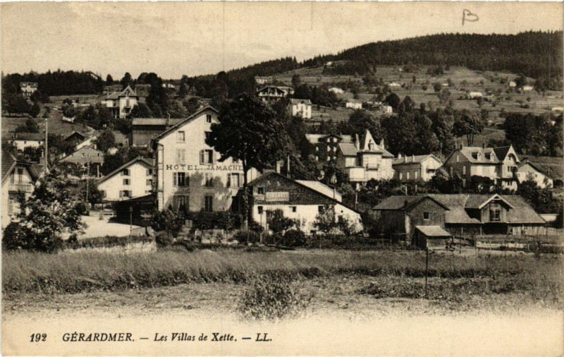 Carte postale ancienne Gerardmer Les Villas de Xette à Gérardmer
