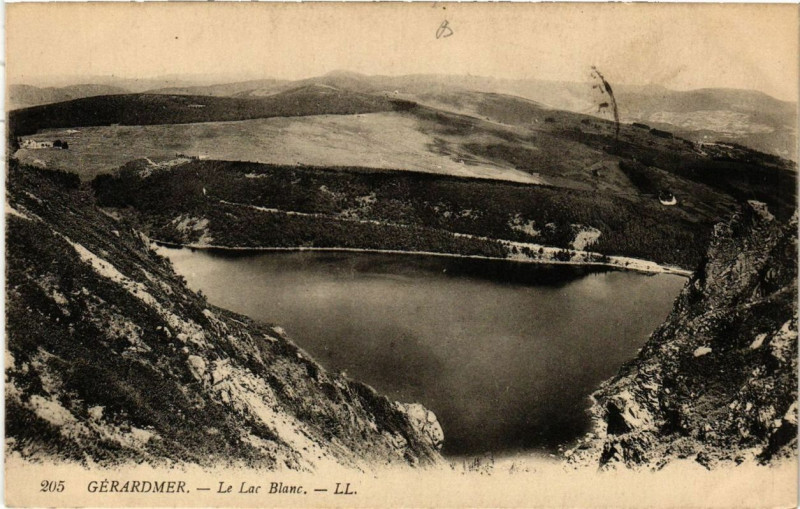 Carte postale ancienne Gerardmer le lac blanc à Gérardmer