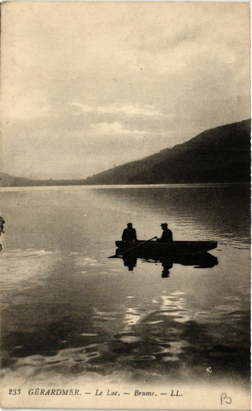 Carte postale ancienne Gerardmer Le Lac - Brume à Gérardmer