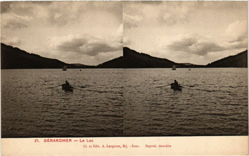 Carte postale ancienne Gerardmer le lac à Gérardmer
