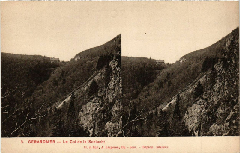 Carte postale ancienne Gerardmer Le Col de la Sclucht à Gérardmer