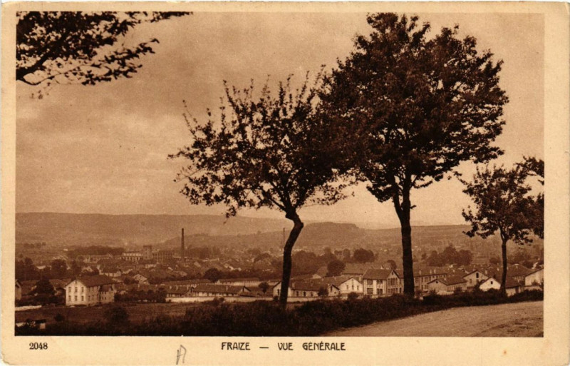 Carte postale ancienne Fraize Vue générale à Fraize