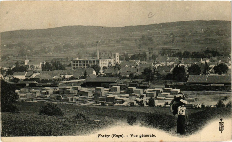 Carte postale ancienne Fraize Vue générale à Fraize