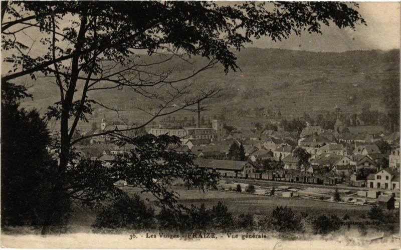 Carte postale ancienne Fraize Vue générale à Fraize