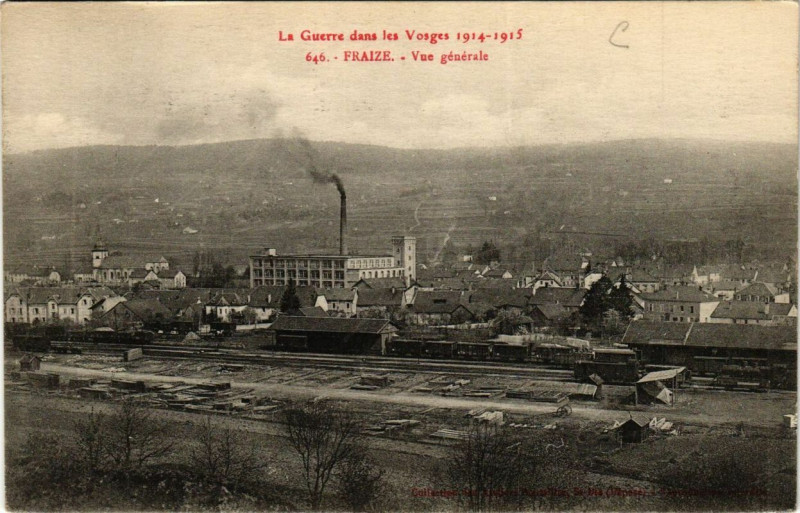 Carte postale ancienne Fraize Vue générale à Fraize