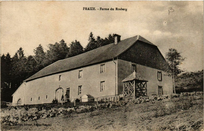 Carte postale ancienne Fraize Ferme du Rosberg à Fraize