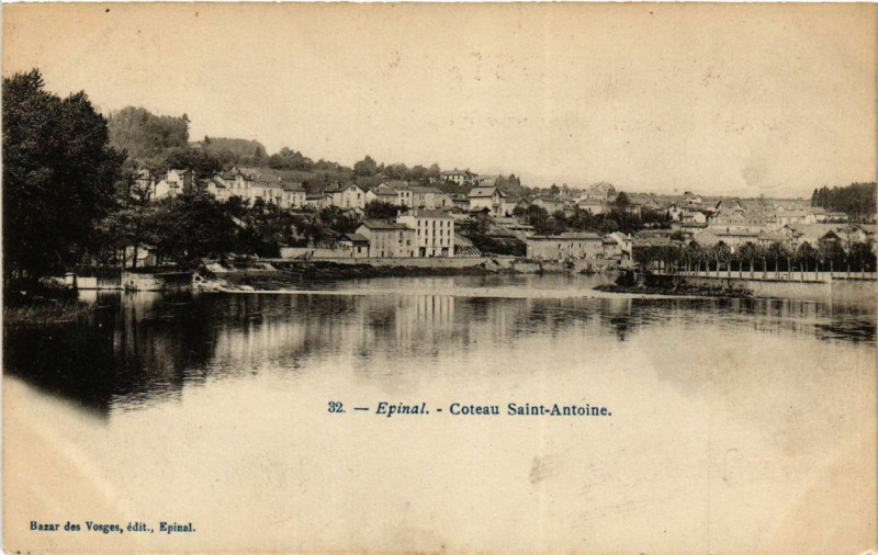 Carte postale ancienne Epinal Coteau Saint-Antoine à Épinal