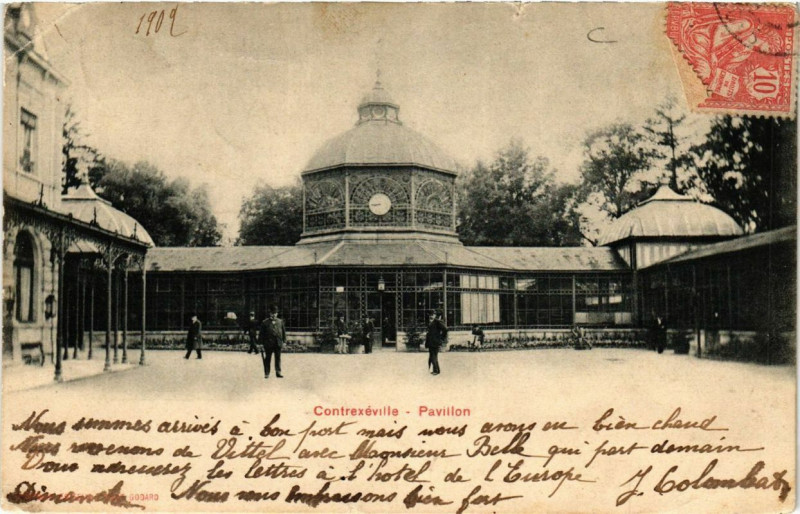 Carte postale ancienne Contrexeville Pavilllon à Contrexéville