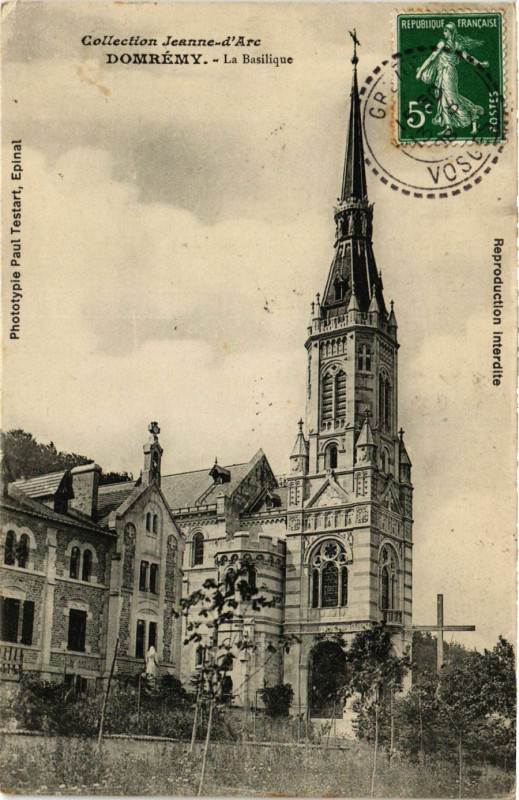 Carte postale ancienne Collection Jeanne d'Arc Domremy La Basilique