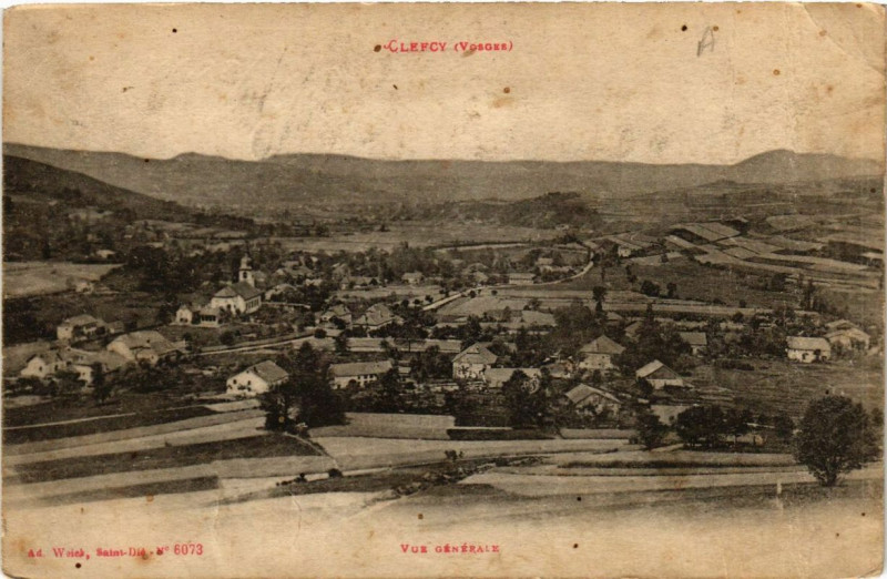 Carte postale ancienne Clefcy vue générale