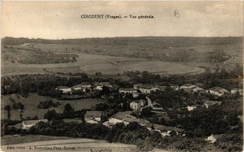 Carte postale ancienne Circourt vue générale à Circourt