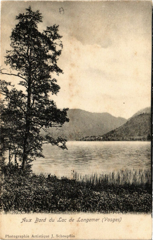 Carte postale ancienne Aux Bords du Lac de Longemer