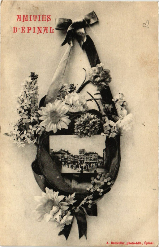 Carte postale ancienne Amitiés D'Epinal