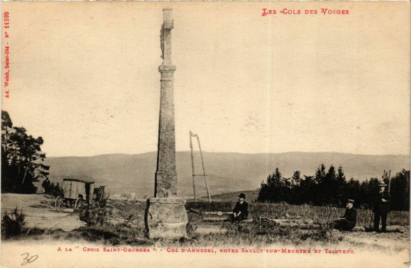 Carte postale ancienne A la Croix Saint-Georges Col Dannozel