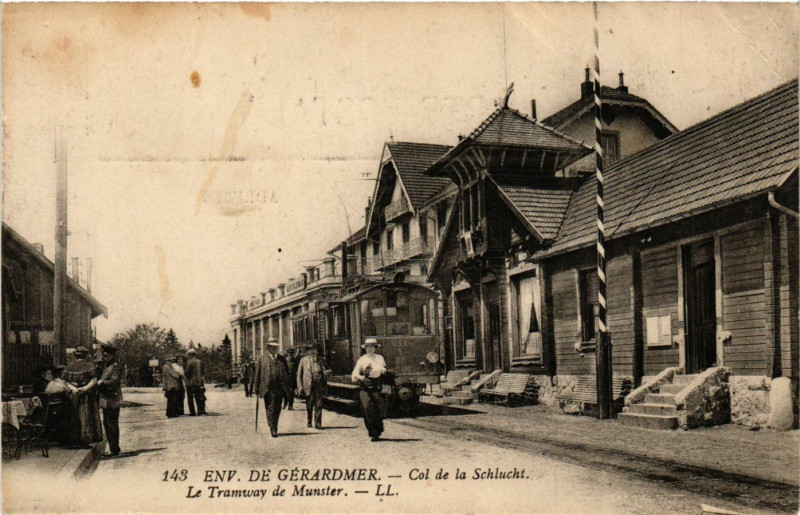 Carte postale ancienne Environs de Gerardmer - Col de La Schlucht à Gérardmer