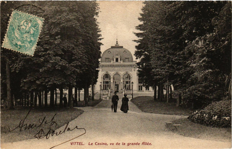 Carte postale ancienne Vittel - Le Casino à Vittel