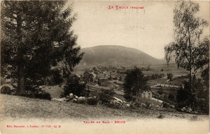 Carte postale ancienne Le Tholy - Valléee du Rain au Tholy