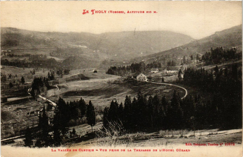 Carte postale ancienne Le Tholy - La Valléee de Cleurie au Tholy