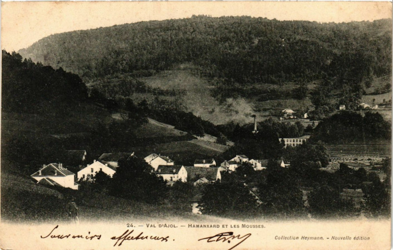 Carte postale ancienne Val-d'Ajol - Hamanxard et les Mousses