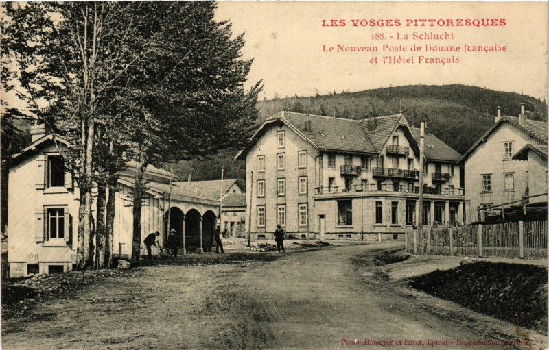 Carte postale ancienne Le Schlucht - Le Nouveau Poste de Dounne