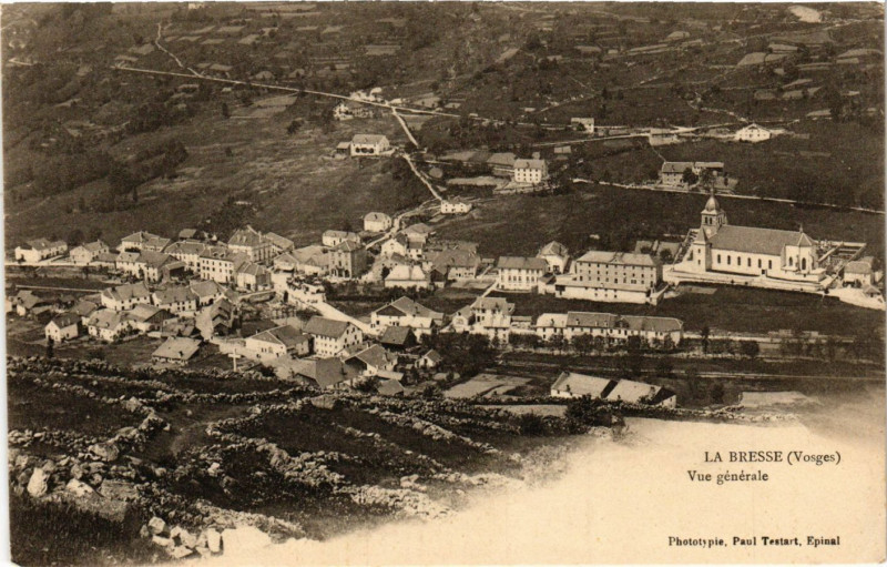 Carte postale ancienne La Bresse - Vue générale à La Bresse