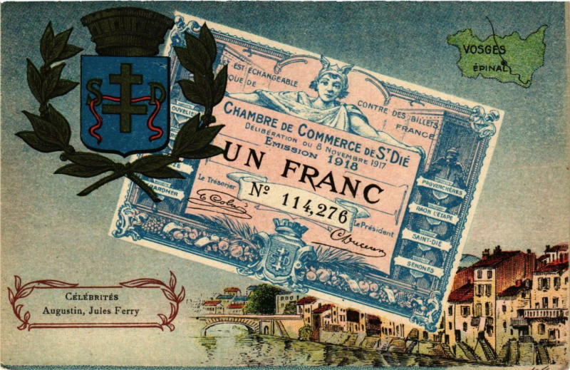 Carte postale ancienne Vosges - Epinal à Épinal