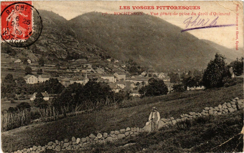 Carte postale ancienne Rochesson - Vue générale à Rochesson