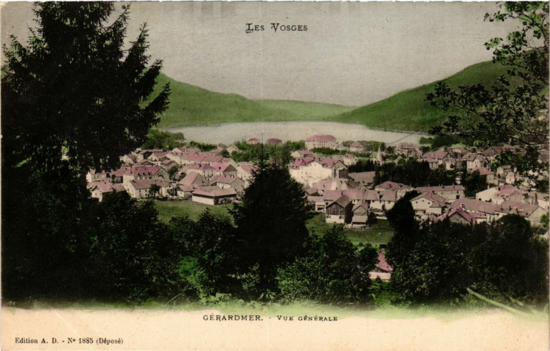 Carte postale ancienne Gerardmer - Vue générale à Gérardmer