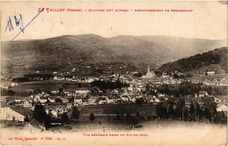Carte postale ancienne Vue générale prise du Pic du Midi