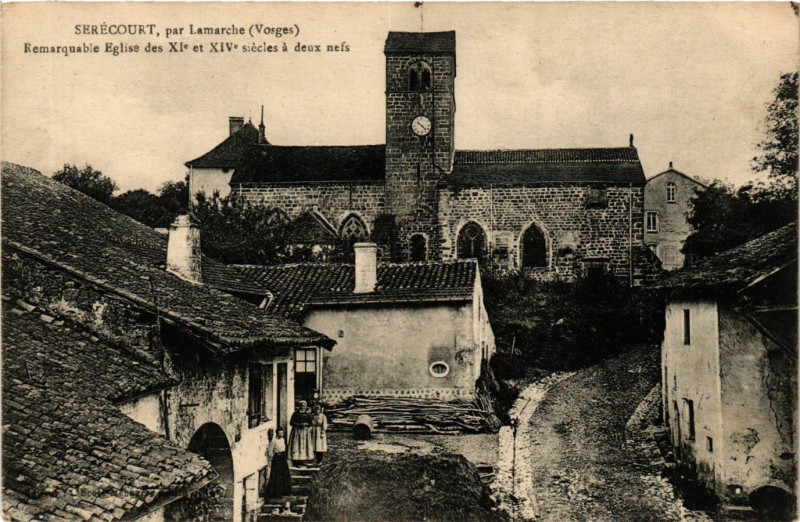 Carte postale ancienne Serecourt par Lamarche à Serécourt