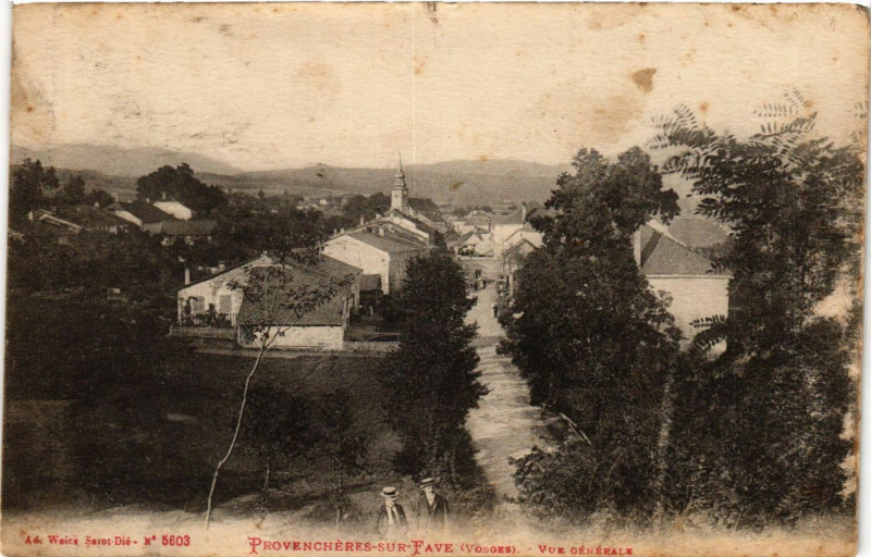 Carte postale ancienne Provencheres-sur-Fave - Vue générale