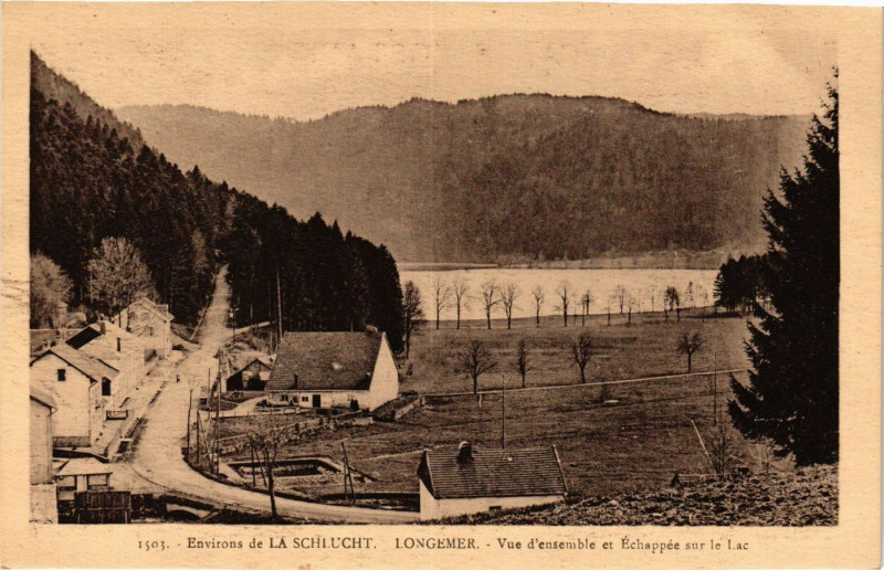 Carte postale ancienne Longemer - Vue d'Ensemble